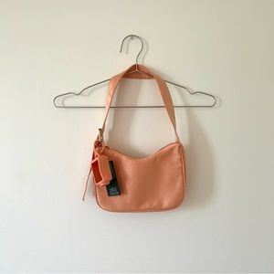 Wild Fable by Target Orange Nylon Baguette Shoulder Bag with Hand Sanitizer Bag